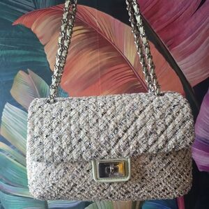 Mint Green Tweed Karl Lagerfeld Bag